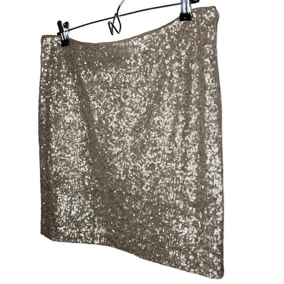 NWT Cache Women's Sz 14 Gold Sequin Mini Skirt Party Formal (1651) - Picture 2 of 5